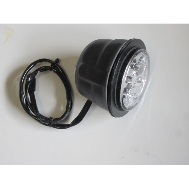 Round LED Day Running Lamps DRL Lights with universal fitting cover