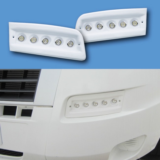 Pod Light Kit WHITE Daytime Running Lights DRL LED Ducato, Boxer