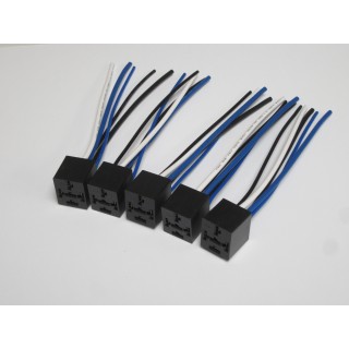 Relay Sockets for 4 or 5 pin Relays -  Qty - 5