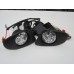 LED Round Day Running Light kit DRL Mercedes Sprinter 2006 to 2013 Black textured