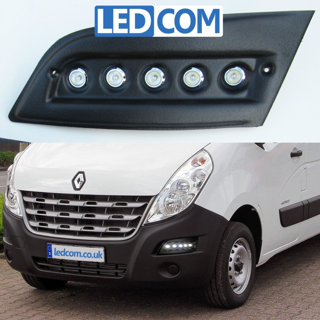 Pod Light Kit Daytime Running Lights DRL Renault Master 2010 to 2019